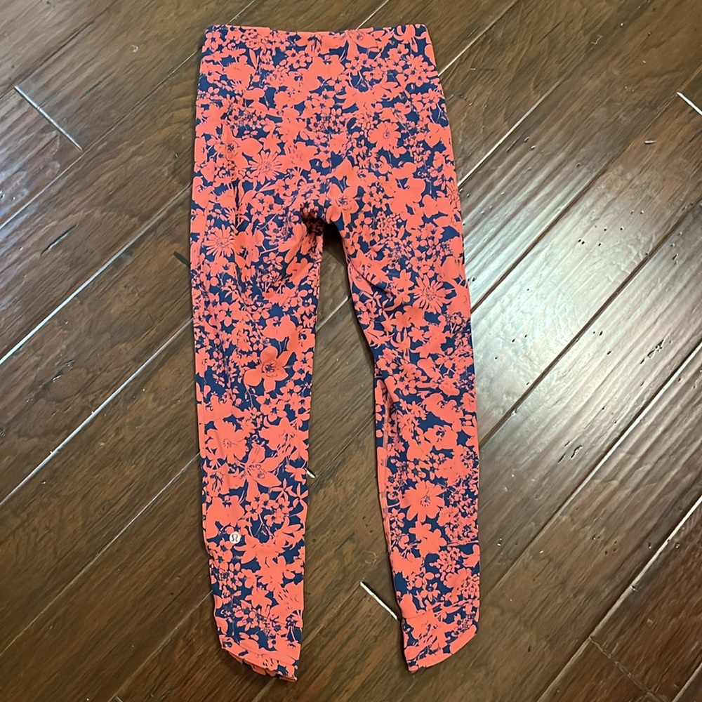 Lululemon All You Do Tight *25" Efflorescent Dark Canyon Onyx Blue Size 6 - Picture 7 of 9